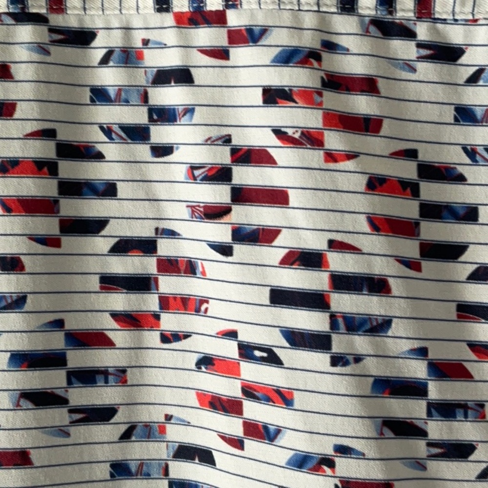 🦜Bugatchi Multicolor Patterned Button Down Shirt - Picture 6 of 6